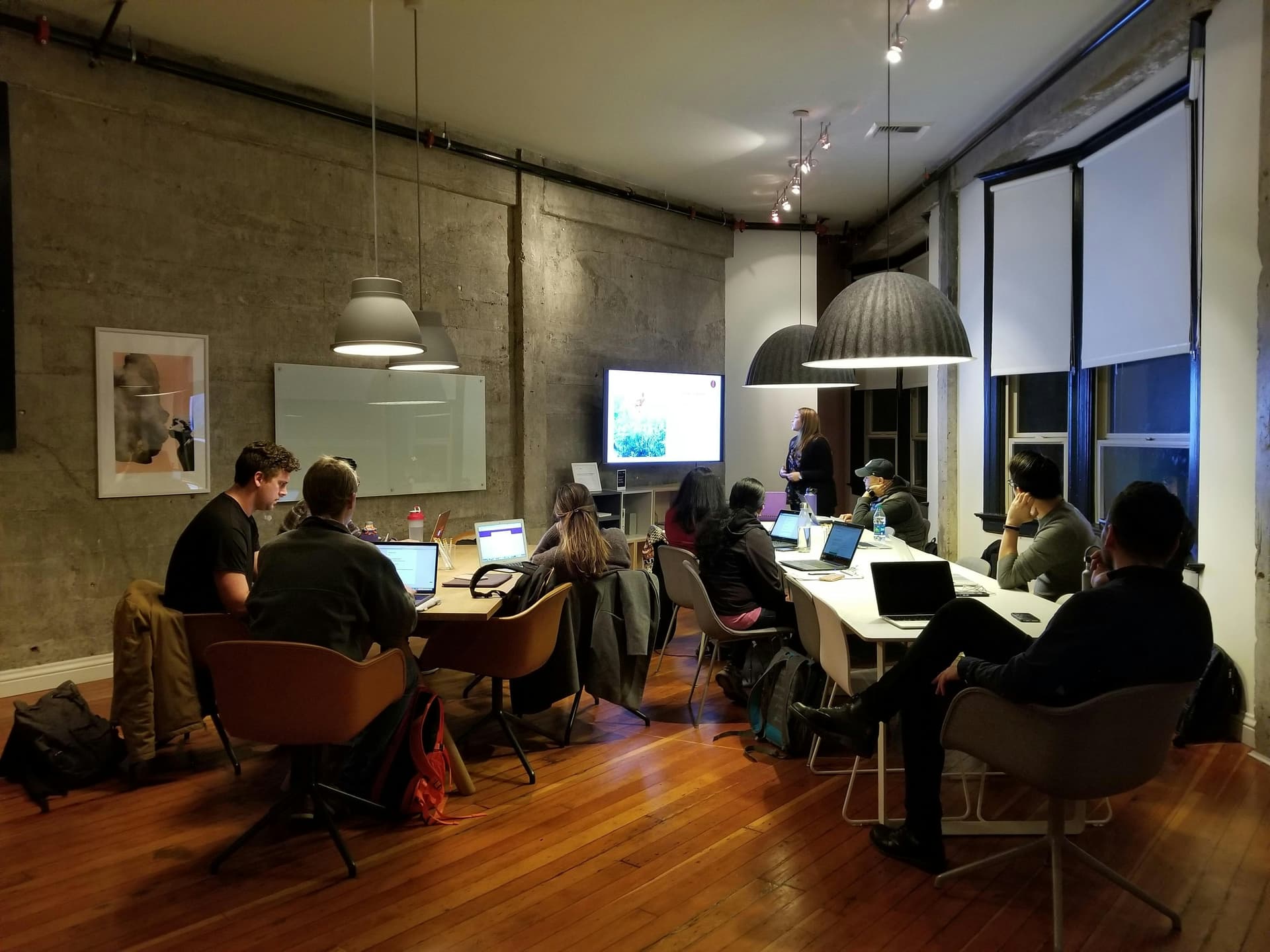 Group of people using laptop computer